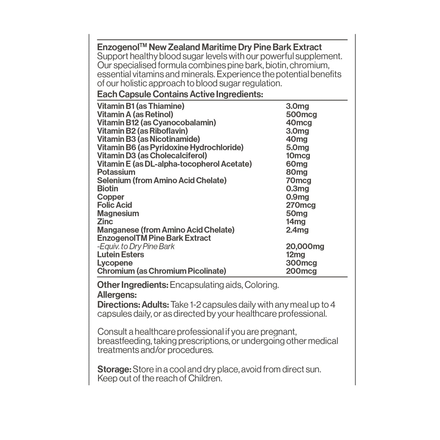 엔조제놀™ 뉴질랜드 해양소나무껍질 추출물