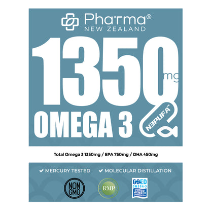 Fish Oil Extract Ultra Pure 1350mg Omega3 ≥90%