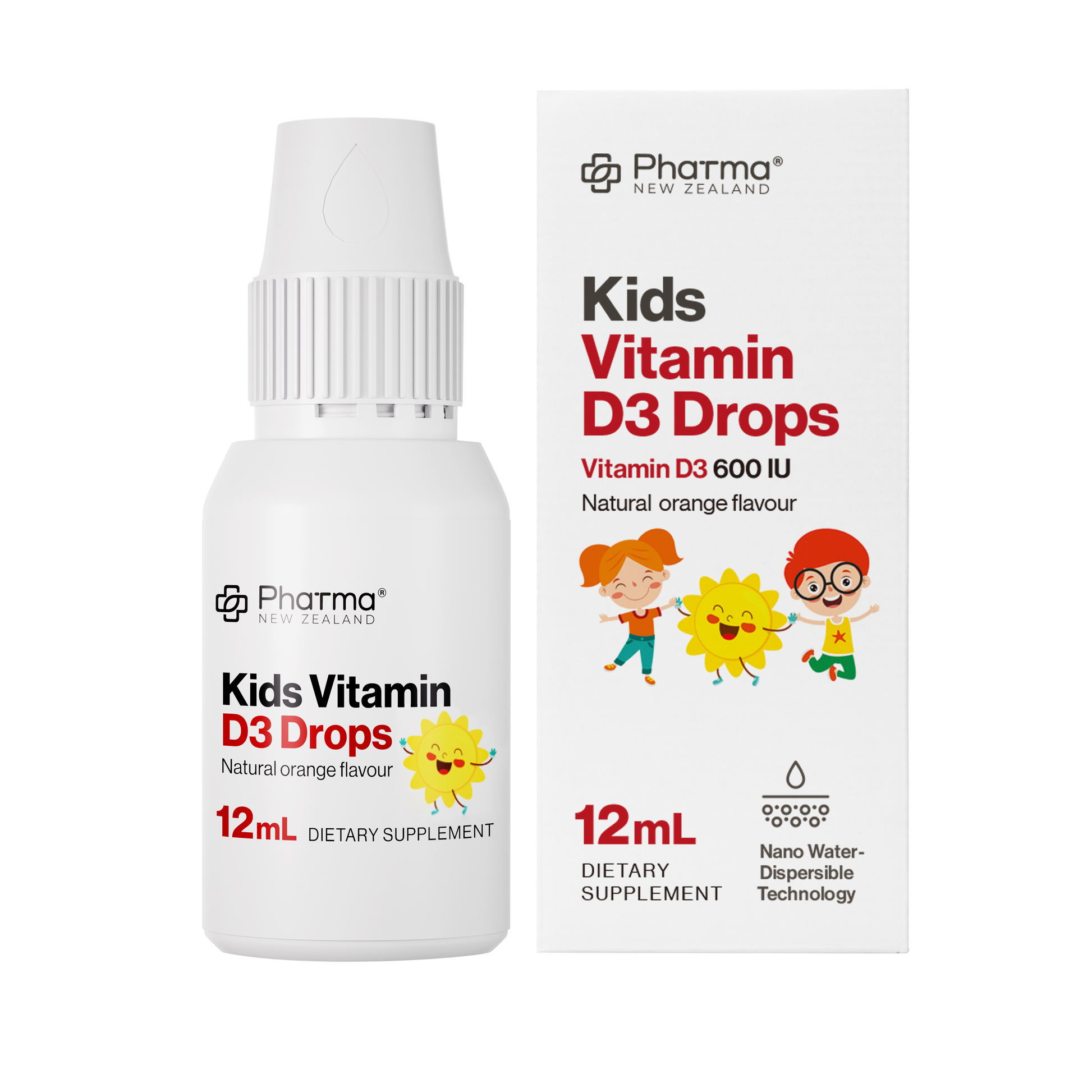 Kids D3 Drops bottle and packaging 